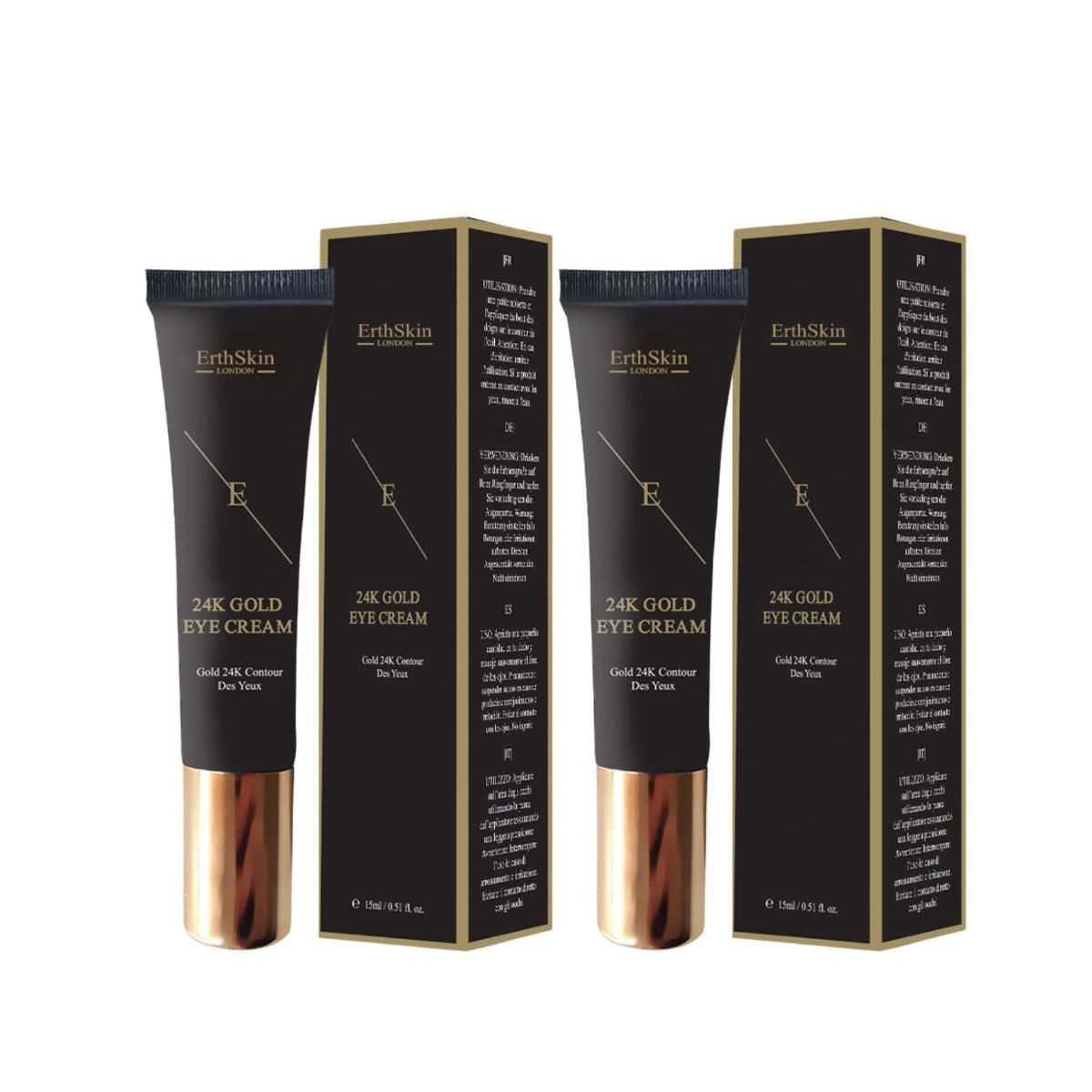 ErthSkin London CRÈME VOOR ONDER DE OGEN 24K GOUD