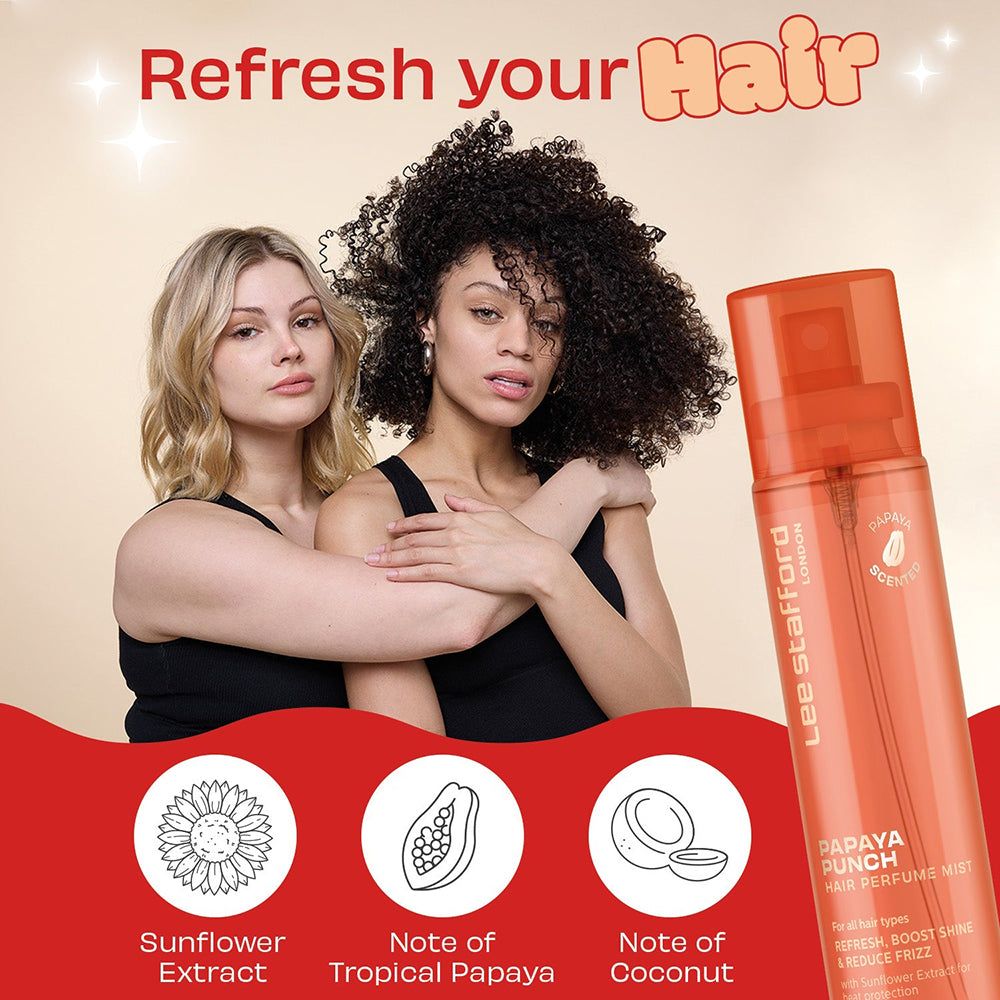 Lee Stafford Papaya Punch Hair Perfume Mist – Tropisch fruitig