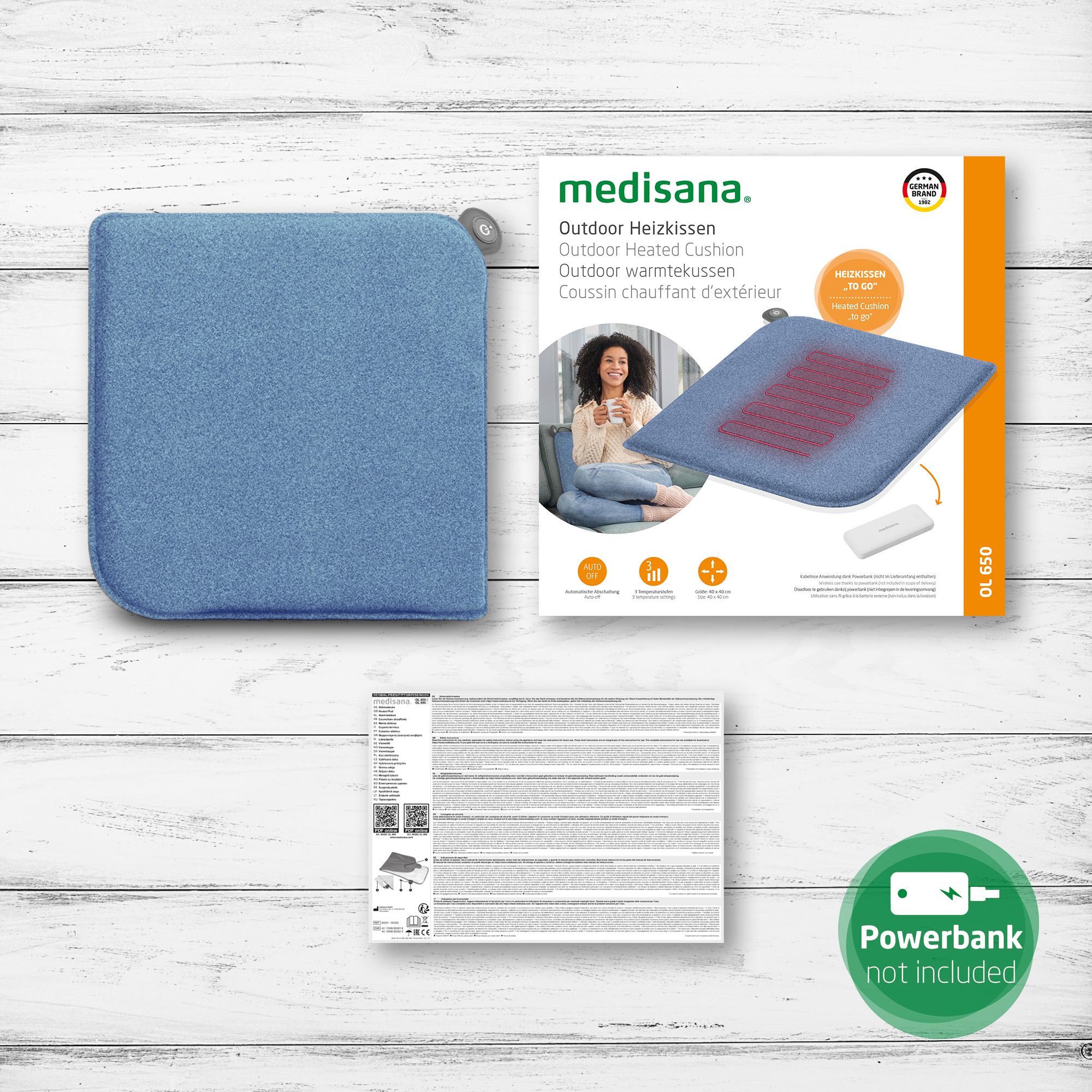 medisana OL 650 Outdoor-verwarmingskussen