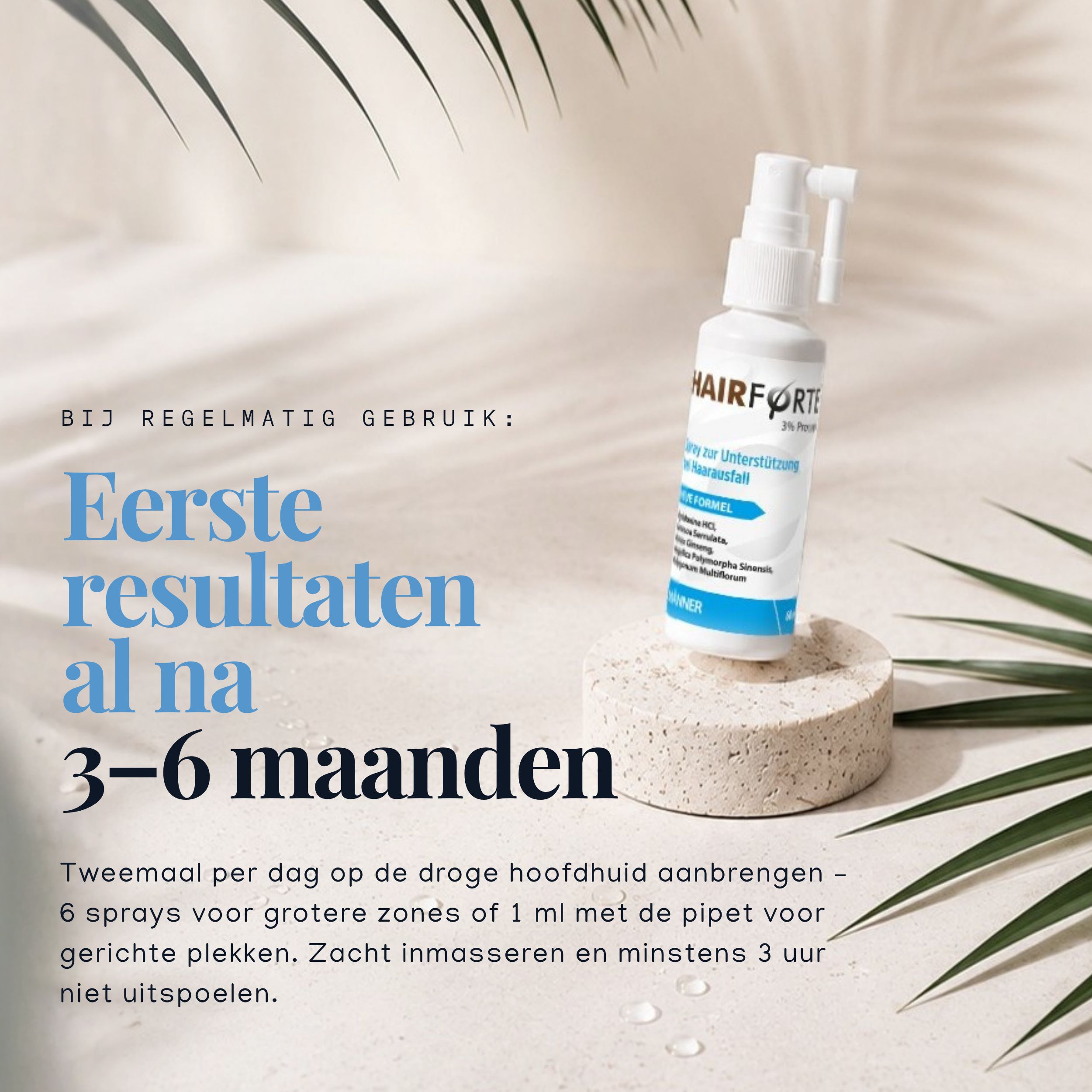 Hairforte Spray 3% Procapil tegen haarverlies, DHT-blokker