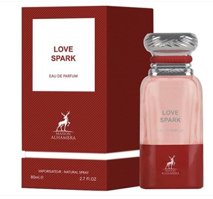 Maison Alhambra LOVE SPARK Eau de Parfum fles en doos 80ml.