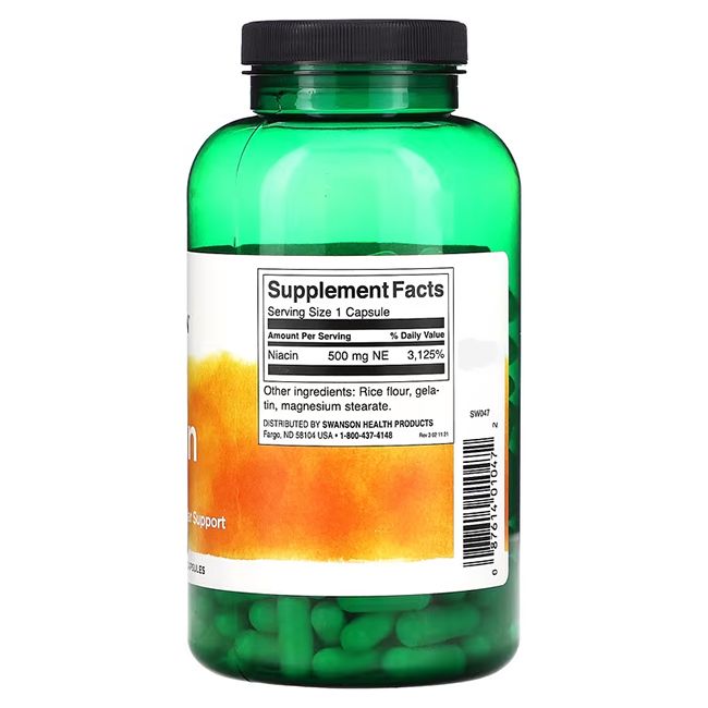 Flacon vert avec bouchon noir. Dos avec informations nutritionnelles et gélules vertes à l'intérieur.