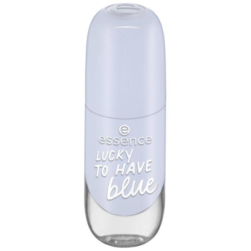 Essence nagellak in lichtblauw, flesje met applicator.