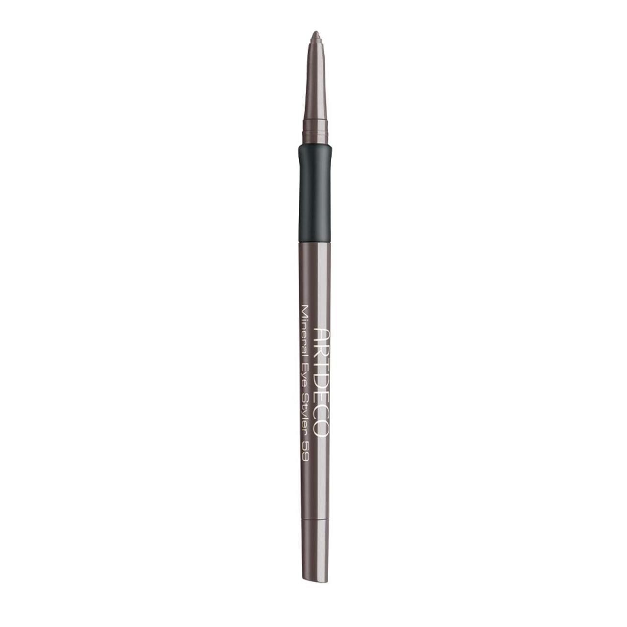 Artdeco Mineral Eye Styler. Donkergrijze stift met zwarte grip. Productnaam en kleurnummer gedrukt.