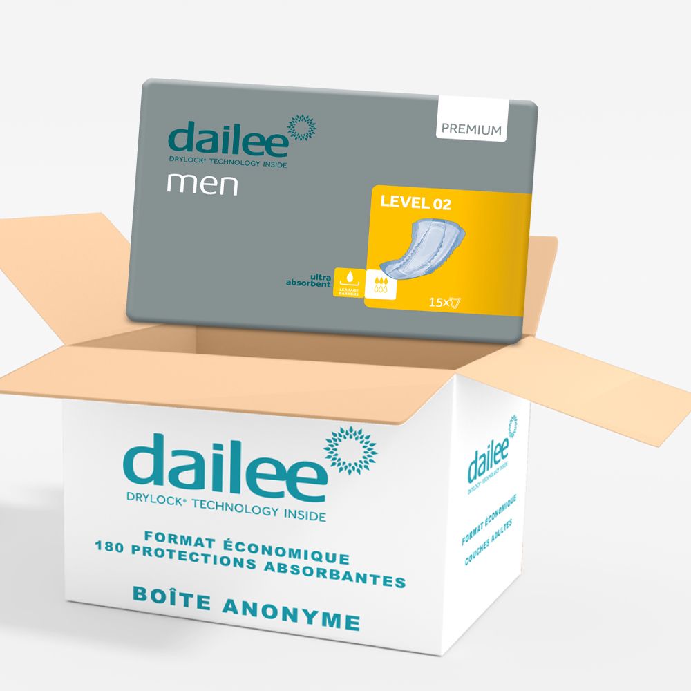 Dailee Men Niveau 2 Protections Incontinence Homme