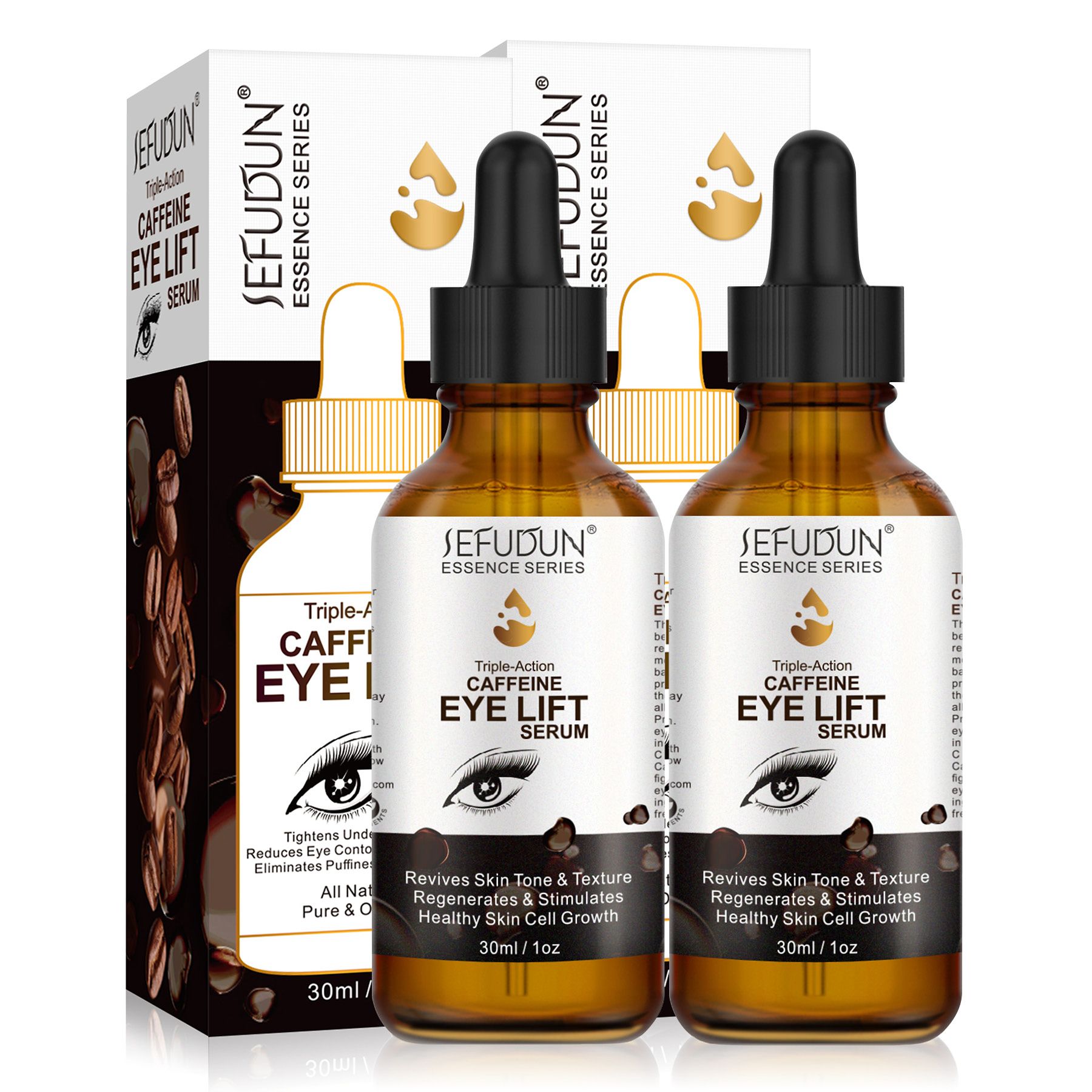 ALIVER oogserum met cafeïne collageen hyaluronzuur