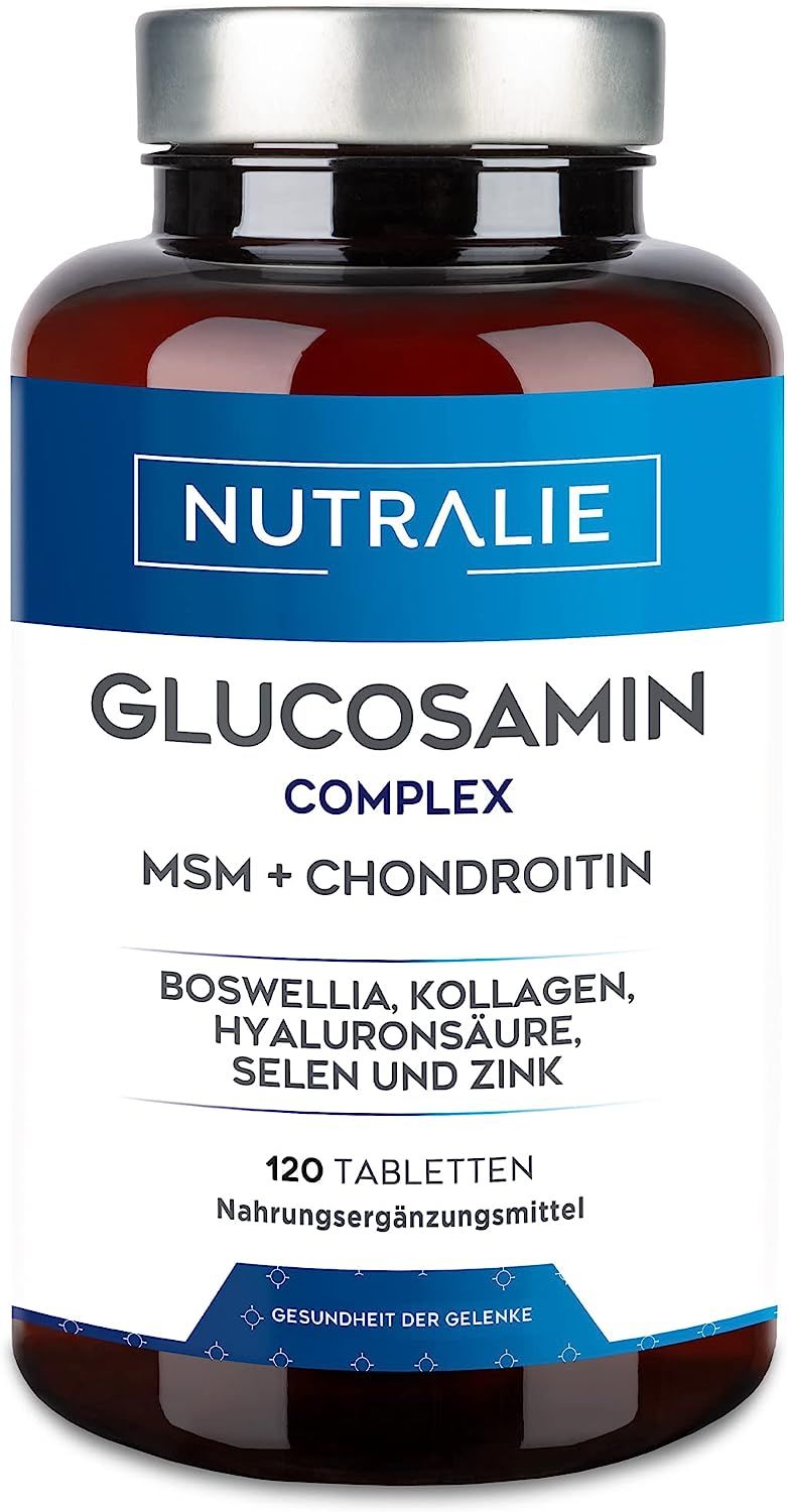 Nutralie Glucosamine Complex fles met 120 tabletten.