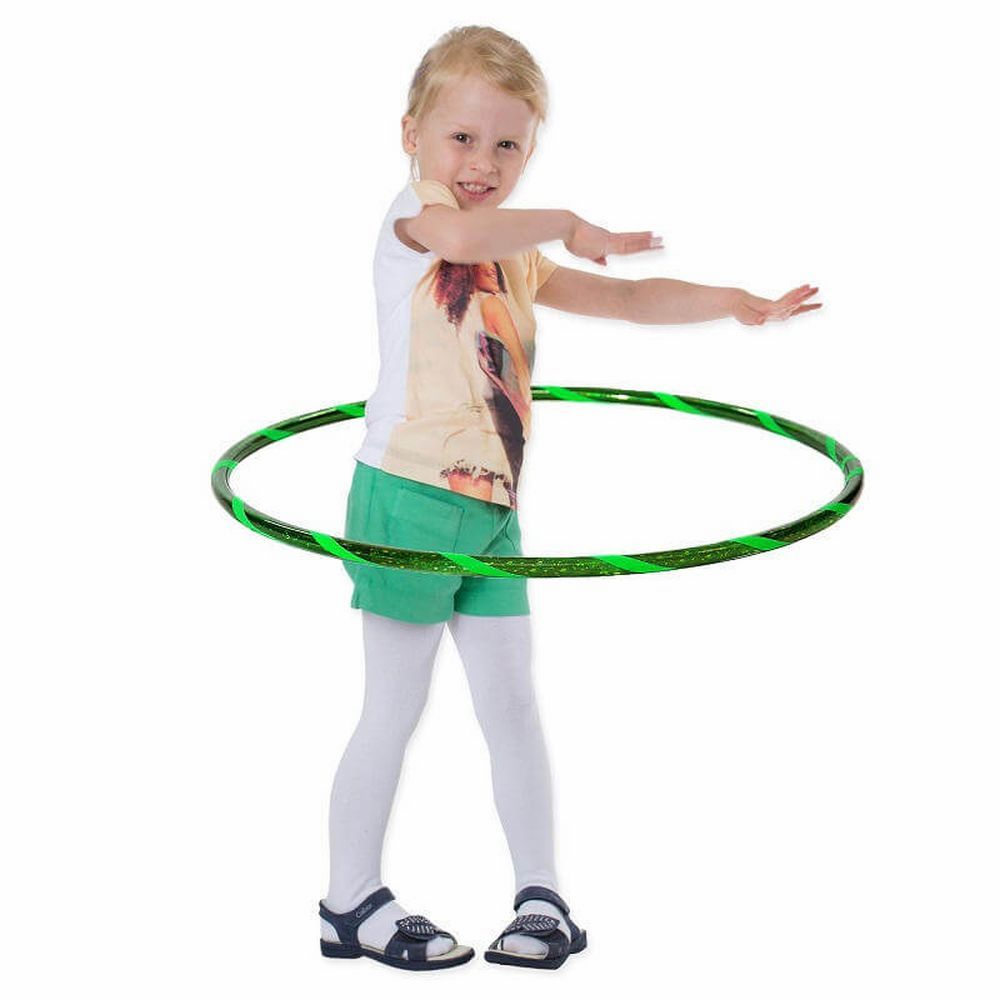 Hoopomania Super Star hula hoop enfant | Ø 60 cm | Vert-Vert