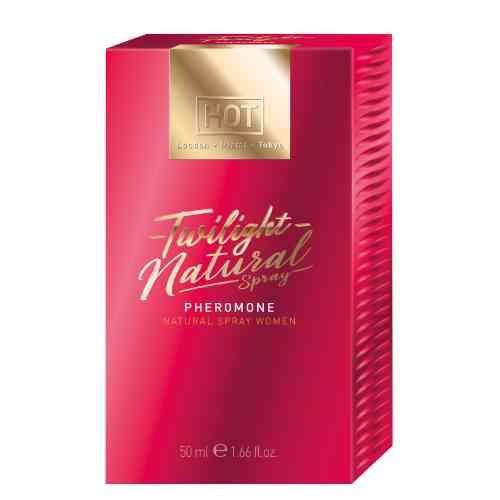 Twilight Natural Spray Pheromone voor dames, 50 ml verpakking.