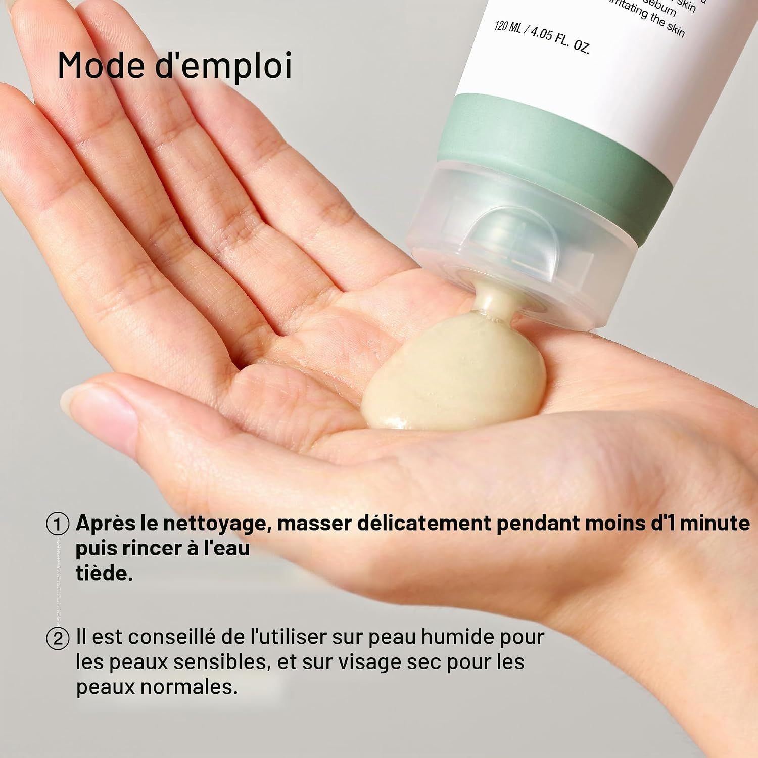 Application du ANUA Heartleaf LHA Moisture Peeling Gel