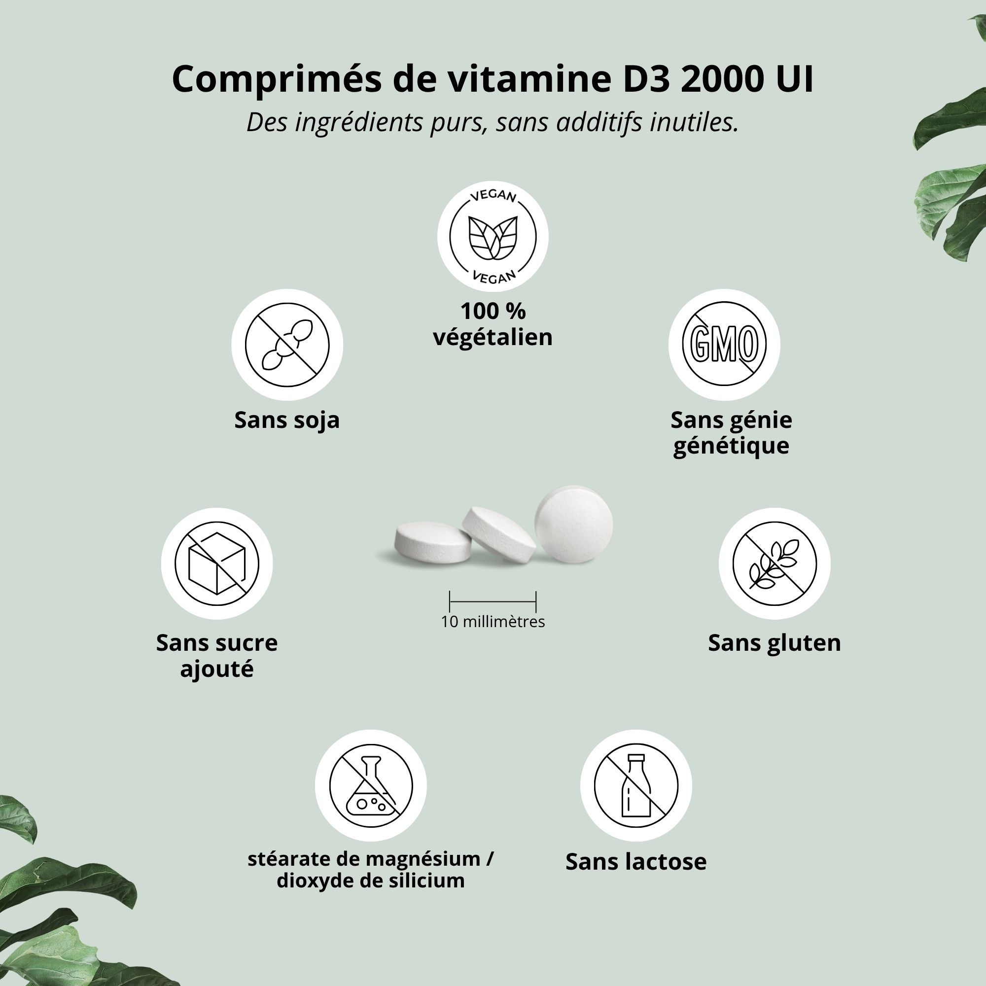 Verso du flacon. Informations nutritionnelles, ingrédients, recommandations, informations fabricant, numéro de lot.
