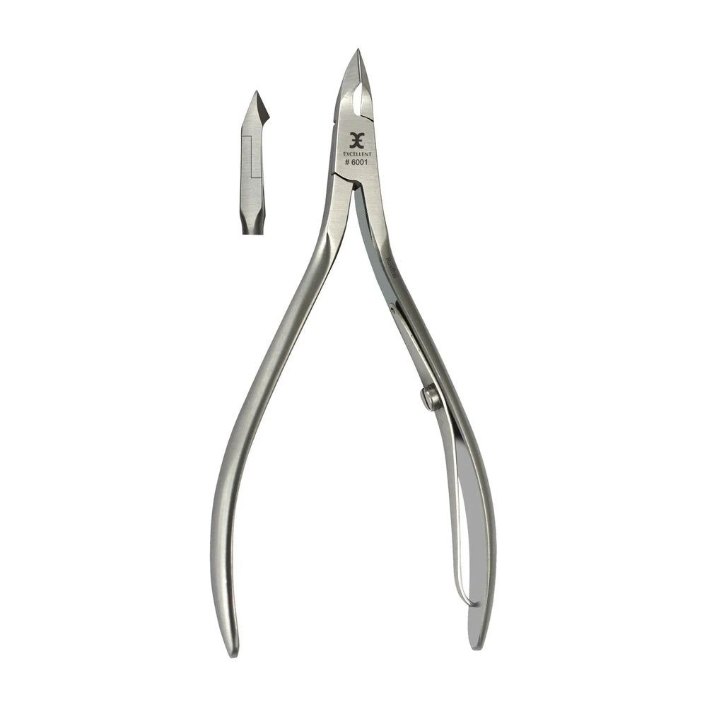 Metalen nagelriemtang met apart mes. Logo en inscriptie # 8301 gegraveerd op de tang.