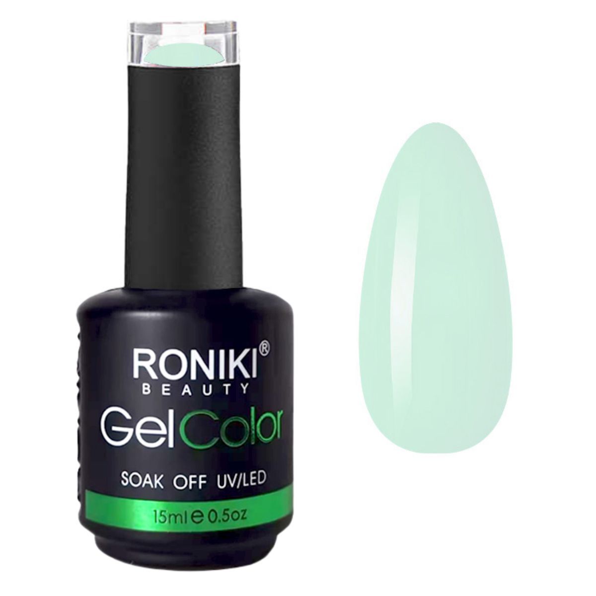Flacon de vernis à ongles gel menthe RONIKI, 15ml.