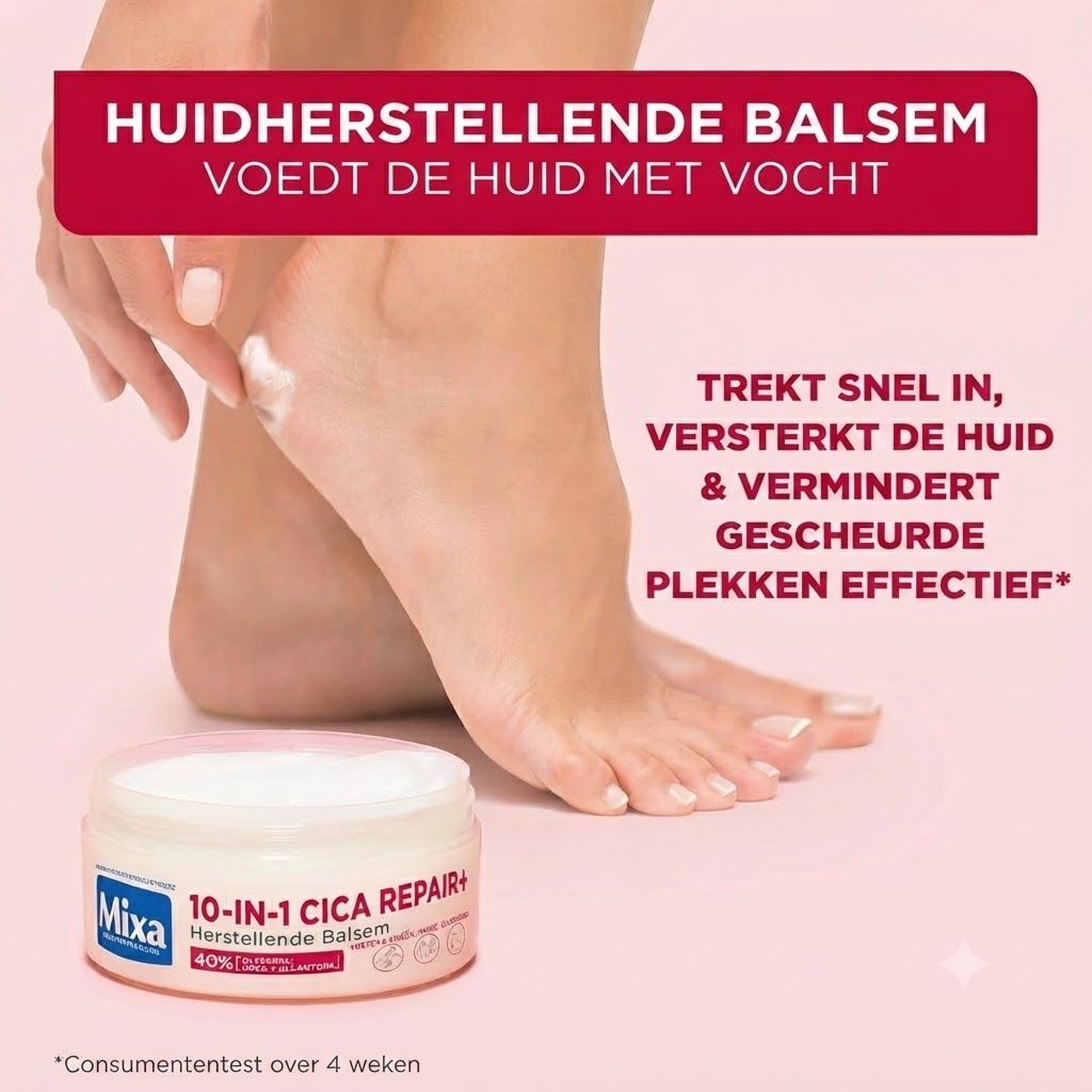 Mixa 10-in-1 Cica Repair+ Herstellende Balsam voor de huid.