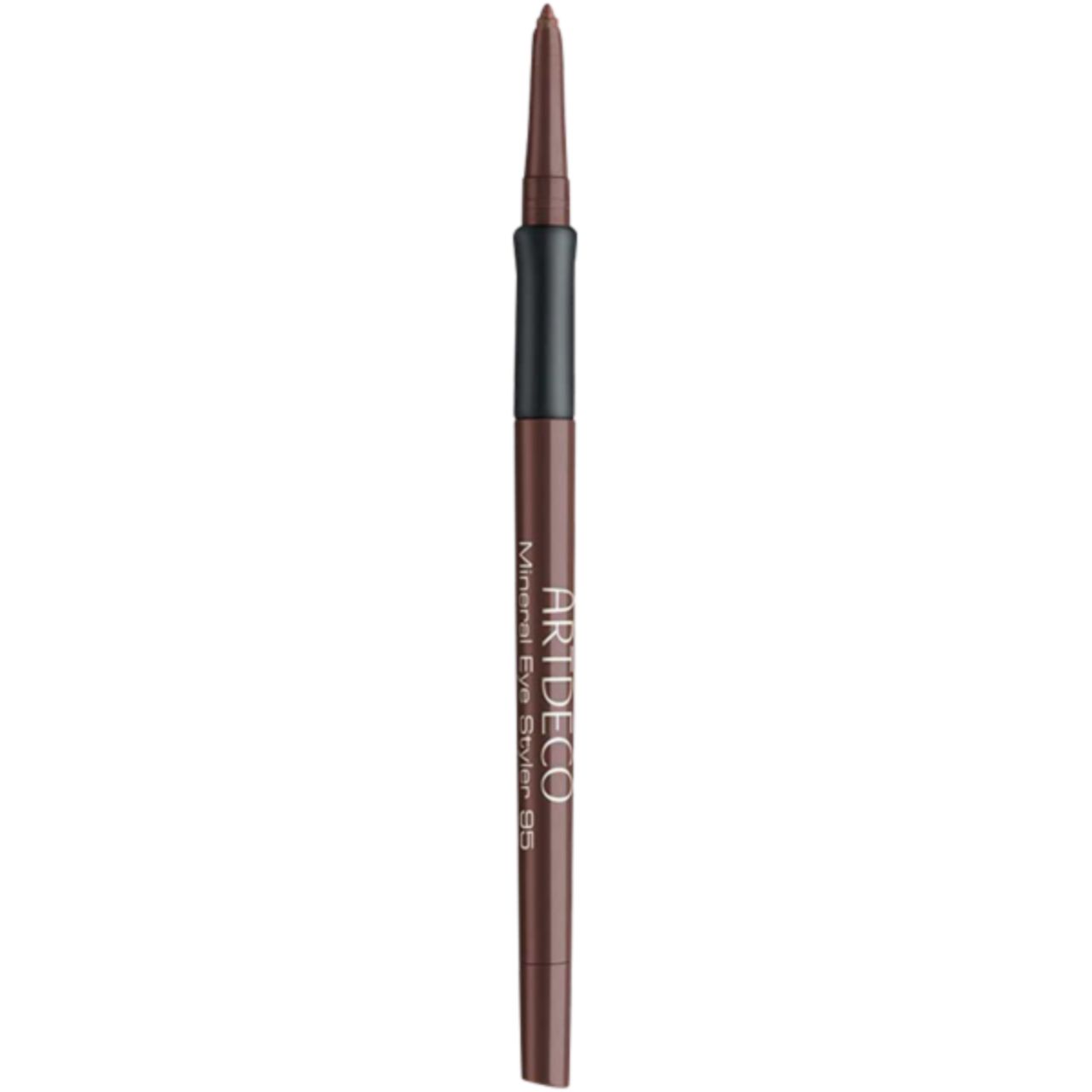 Artdeco Mineral Eye Styler, bruine oogpotlood met zwart middengedeelte. Productnaam en merk duidelijk zichtbaar.