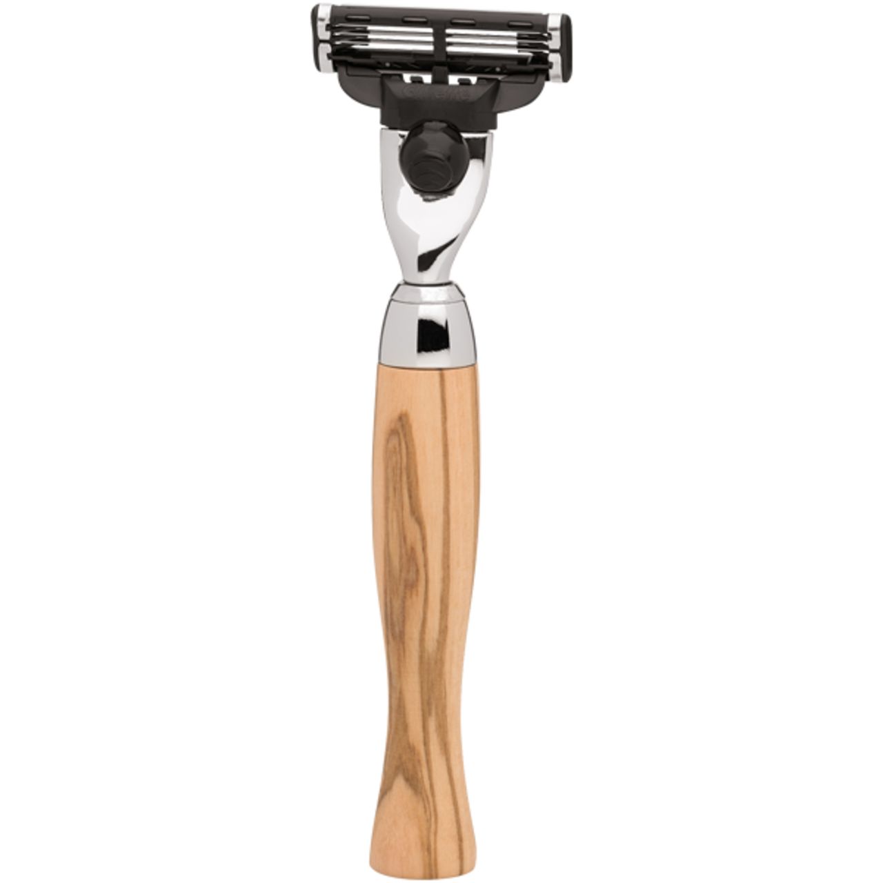 Rasoir Erbe Vienna Gillette Mach3 bois d'olivier