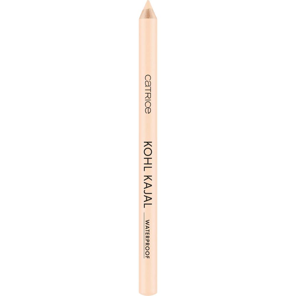 Crayon khôl beige avec texte noir. Inscription: CATRICE KOHL KAJAL WATERPROOF.