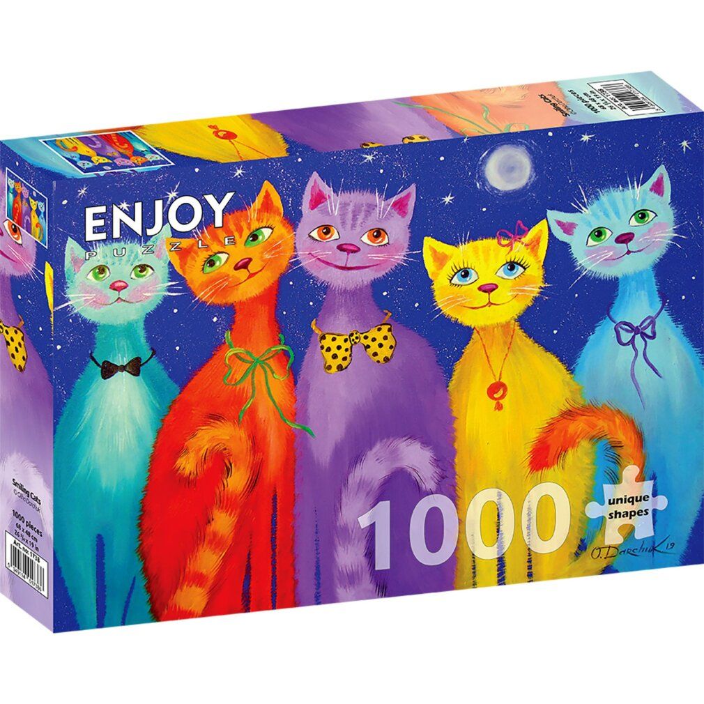 enjoy Puzzel glimlachende katten 1000 delen