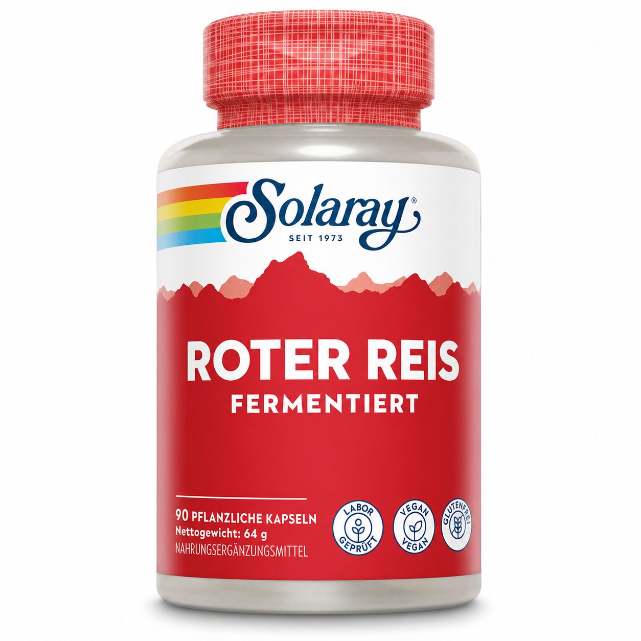 Solaray Gefermenteerde rode gistrijst capsules, 90 vegan capsules.