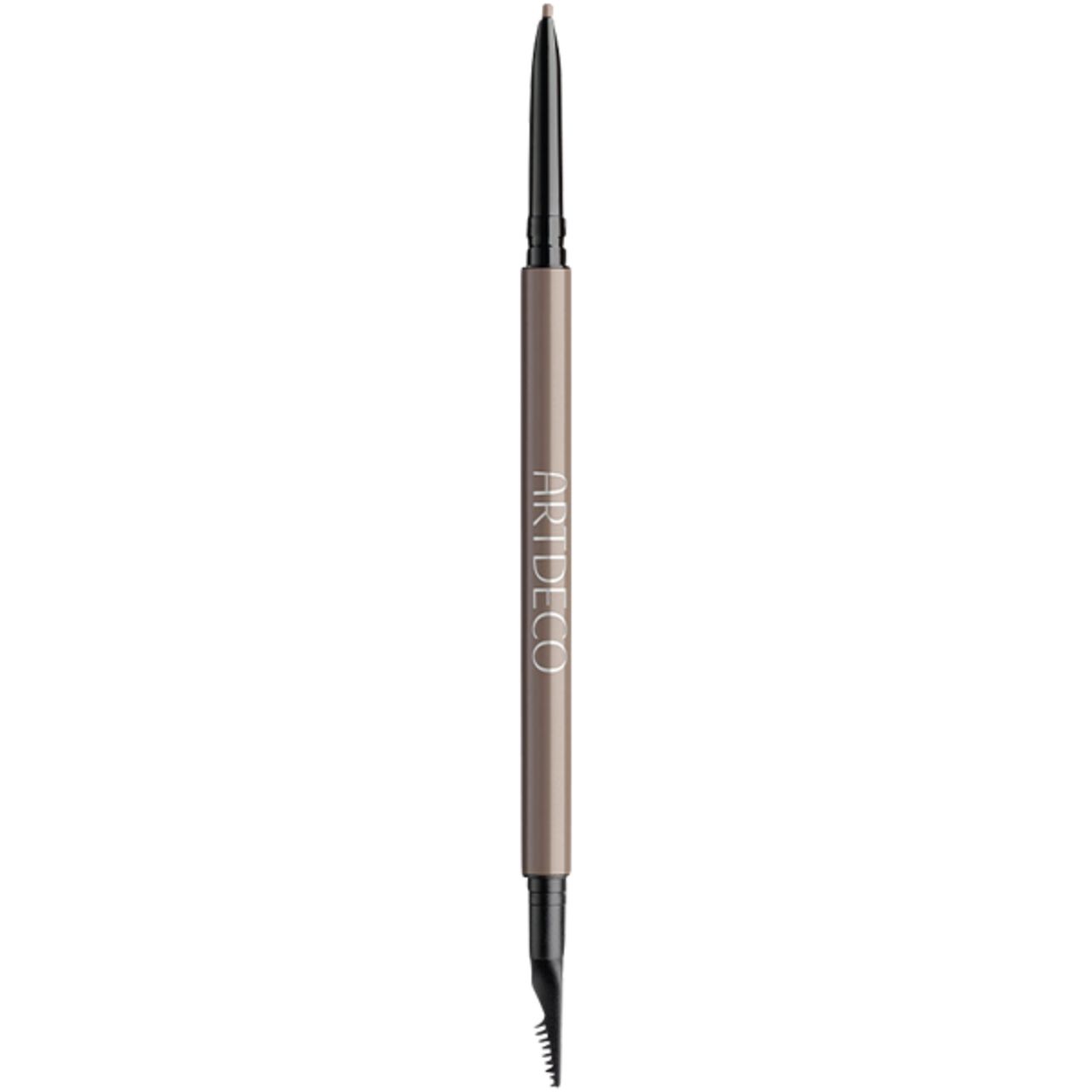 Artdeco Ultra Fine Brow Liner. Potlood met punt en borstel. Lichtbruine tint. Zwarte punt en borstel.