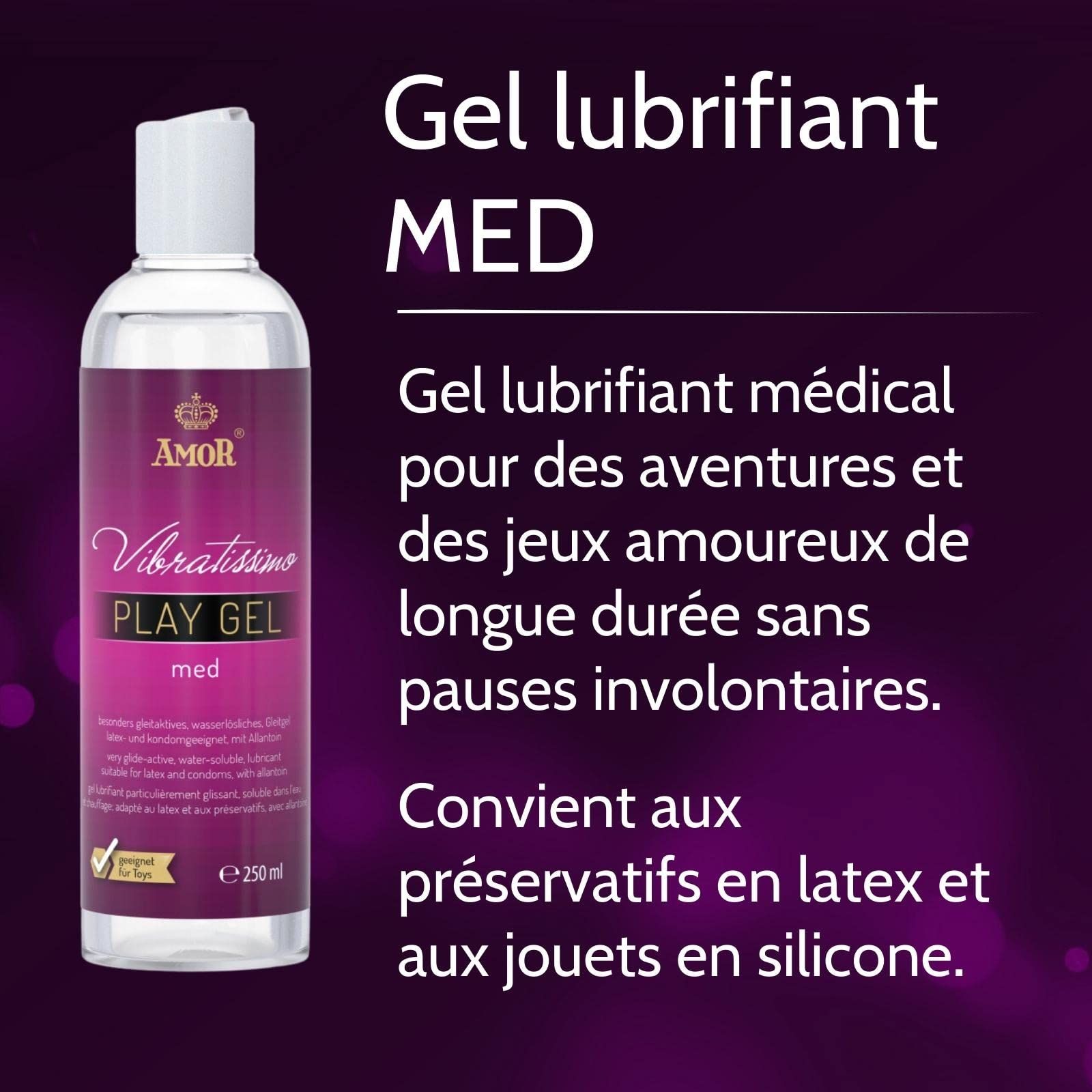 Flacon de gel lubrifiant médical, 250ml.