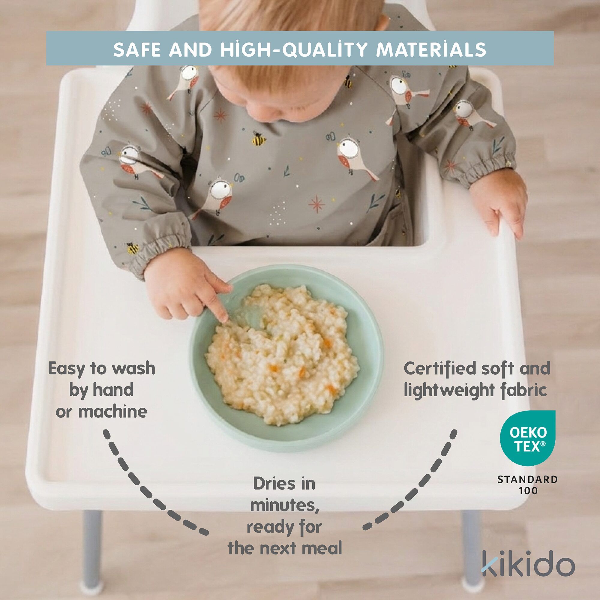 Kikido Slab met mouwen Alpaca