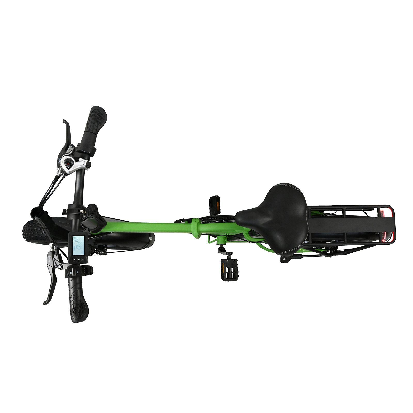 BAOLUJIE DZ2002 Vélo électrique à gros pneus pour adultes, batterie amovible 48 V 16 Ah