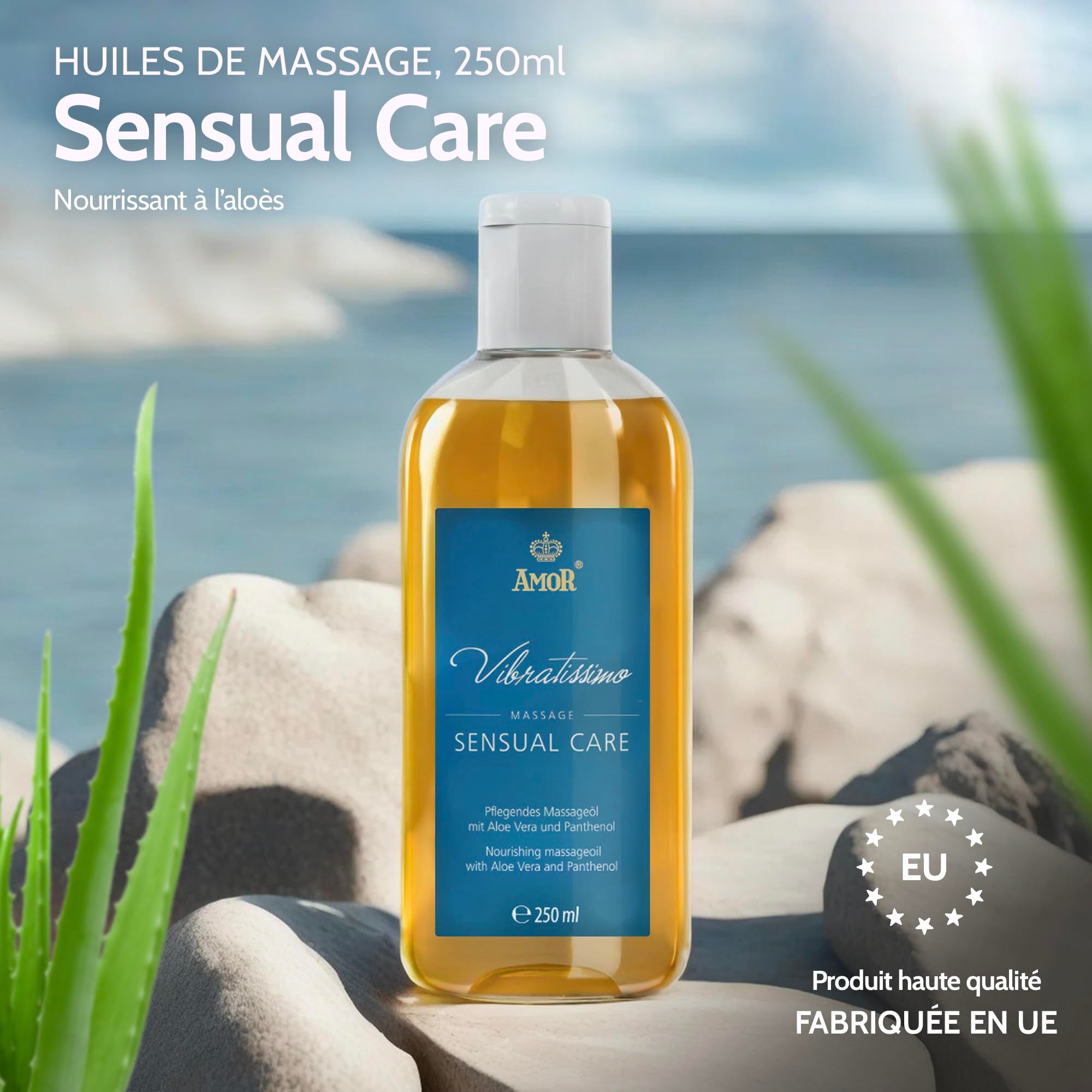 Vibratissimo Huile de Massage Sensual Care