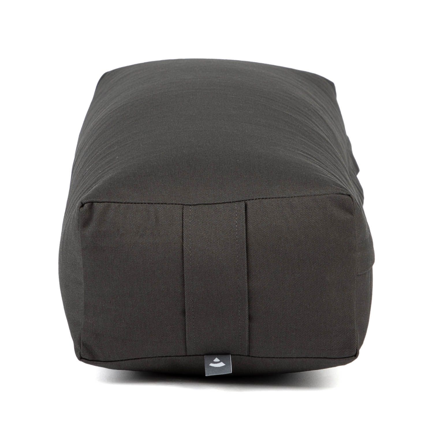 bodhi Salamba (rectangulaire) yoga bolster ECO, coques d'épeautre anthracite