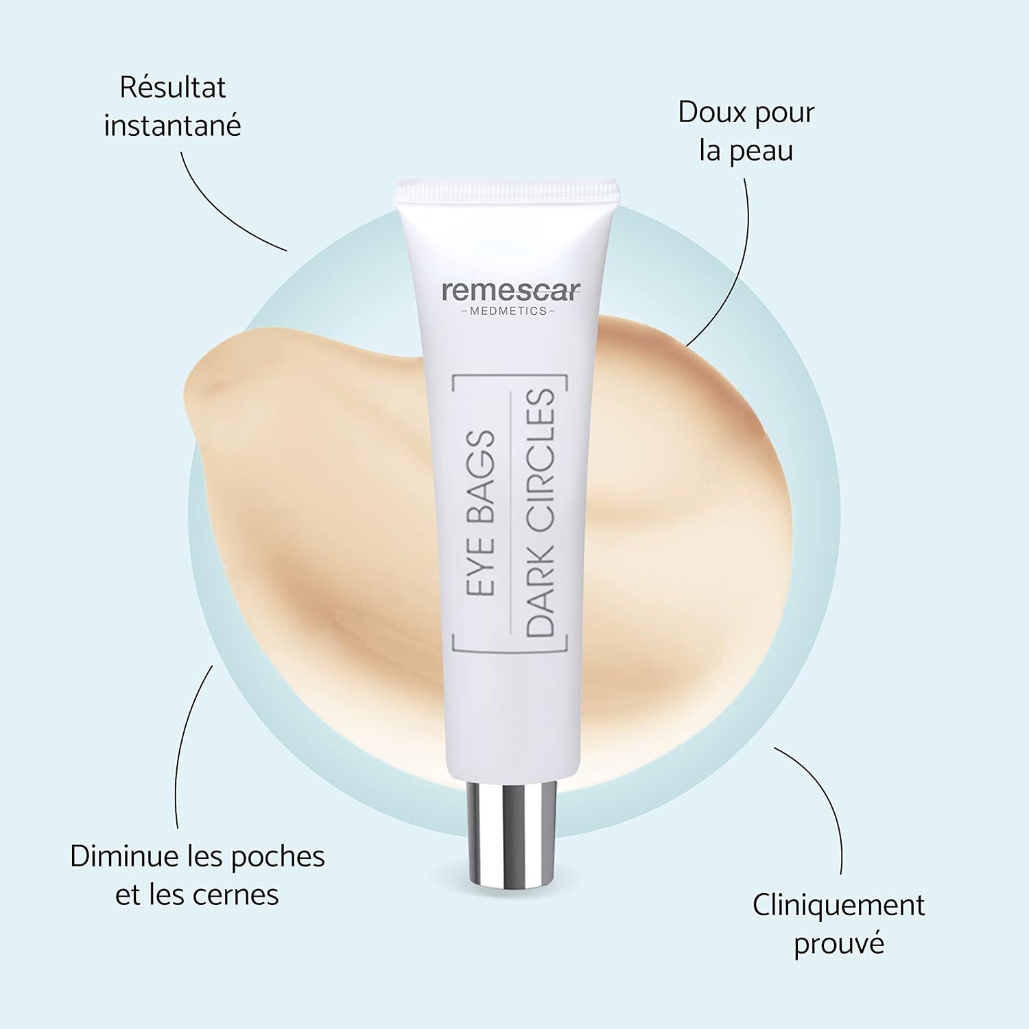 Tube Remescar pour les poches et cernes.