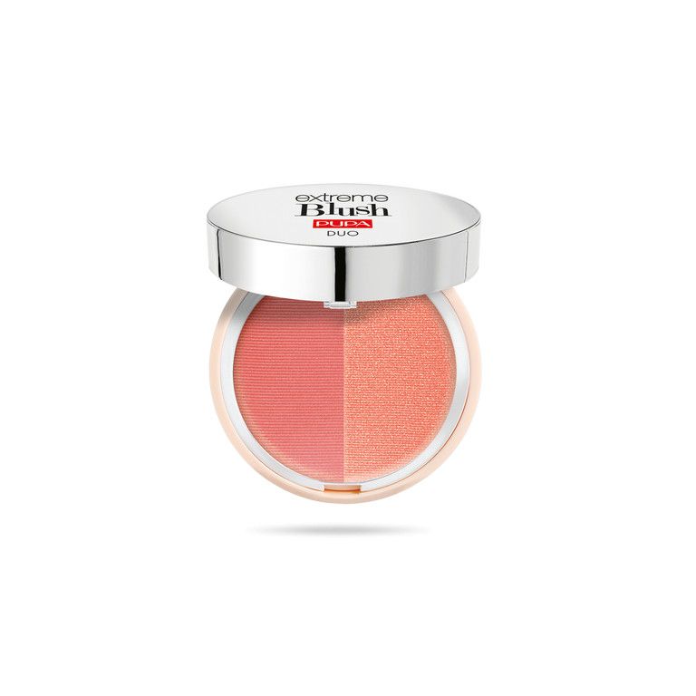 Pupa Extreme Blush Duo Blush | Tint 130 Matt Salmon & Radiant Peach