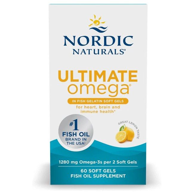 Nordic Naturals Ultimate Omega-3 1280 mg van visgelatine - citroensmaak