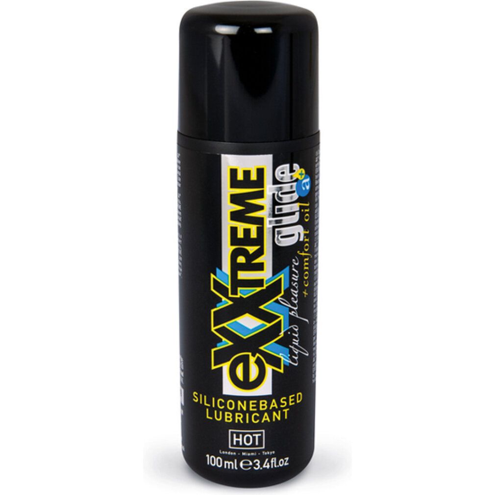 Flacon noir eXXtreme GLIDE. Lubrifiant silicone.