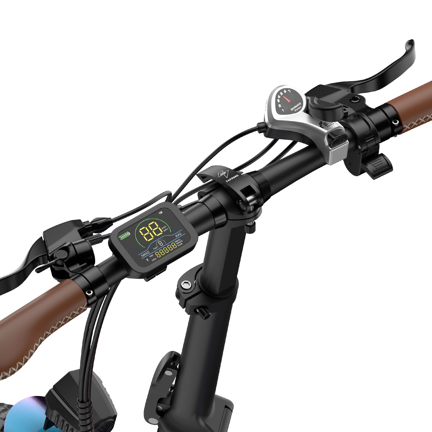 FAFREES F20 Pro Vélo électrique pliant avec batterie 20 Ah, pneus larges 20 pouces et 7 vitesses