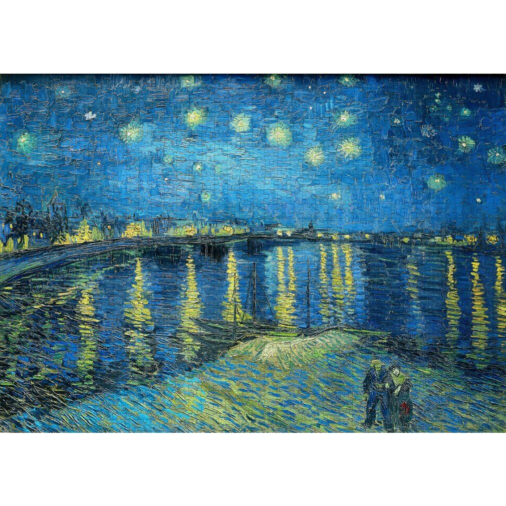 enjoy Puzzel Vincent Van Gogh: Sterrennacht boven de Rhône 1000 stuks