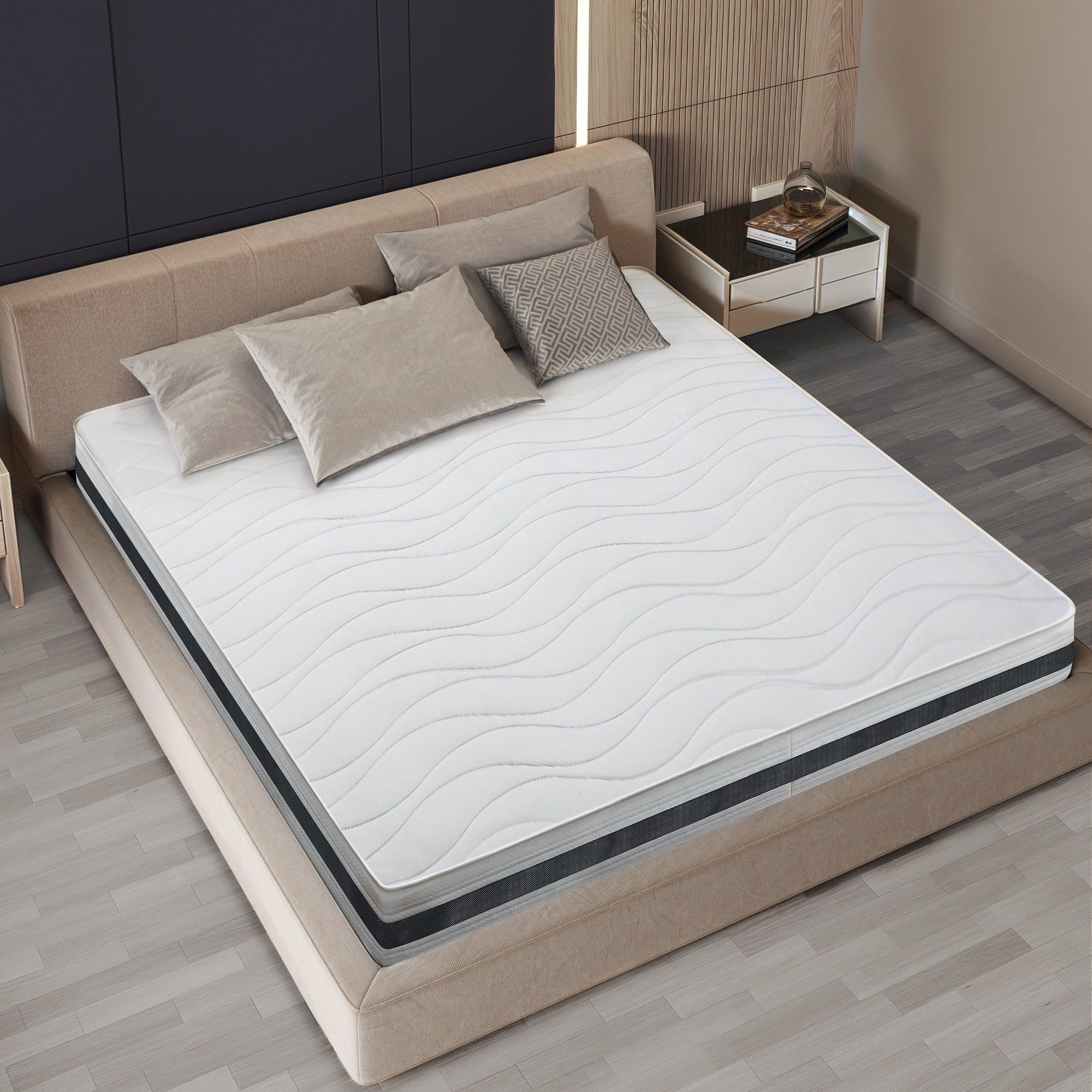 The White Stone Matras 160x190 cm van hypoallergeen Waterfoam, 16 cm