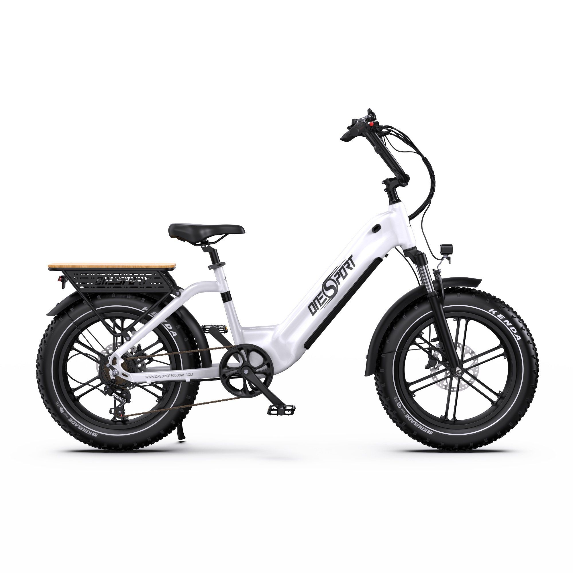 ONESPORT OT08 Vélo électrique tout-terrain - Moteur 500 W - Batterie 48 V 18 Ah