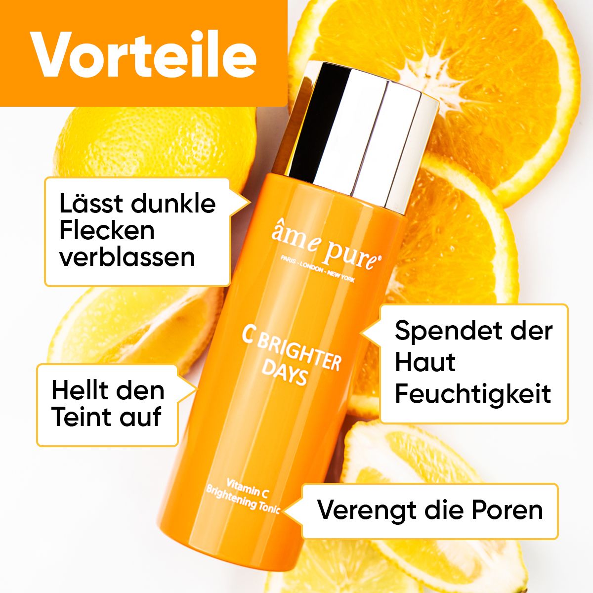 âme pure C-Brighter Days tonique hydratant à la vitamine C