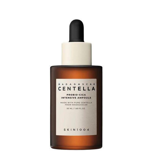 Ampoule SKIN1004 Madagascar Centella Probio-Cica avec compte-gouttes.