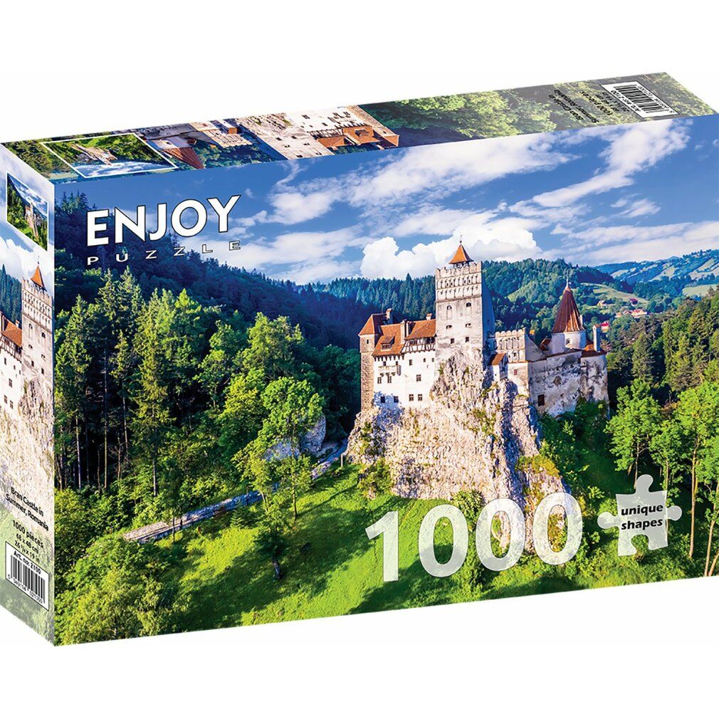 enjoy Puzzel Kasteel Bran in de zomer, Roemenië 1000 stuks