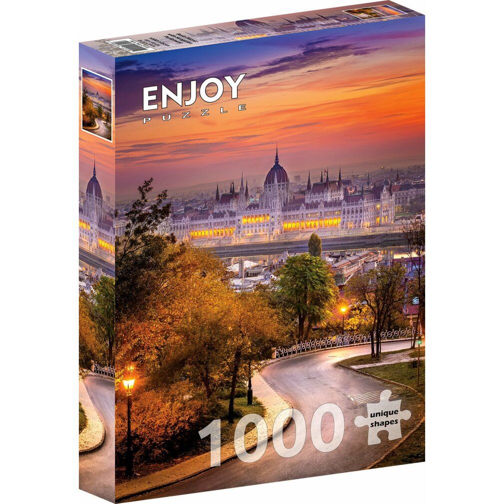 enjoy Puzzel Buda Vier en het Hongaarse parlement 1000 stukken