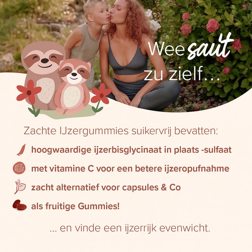 WOWTAMINS IJzer Gummies met Bisglycinaat + Vitamine C