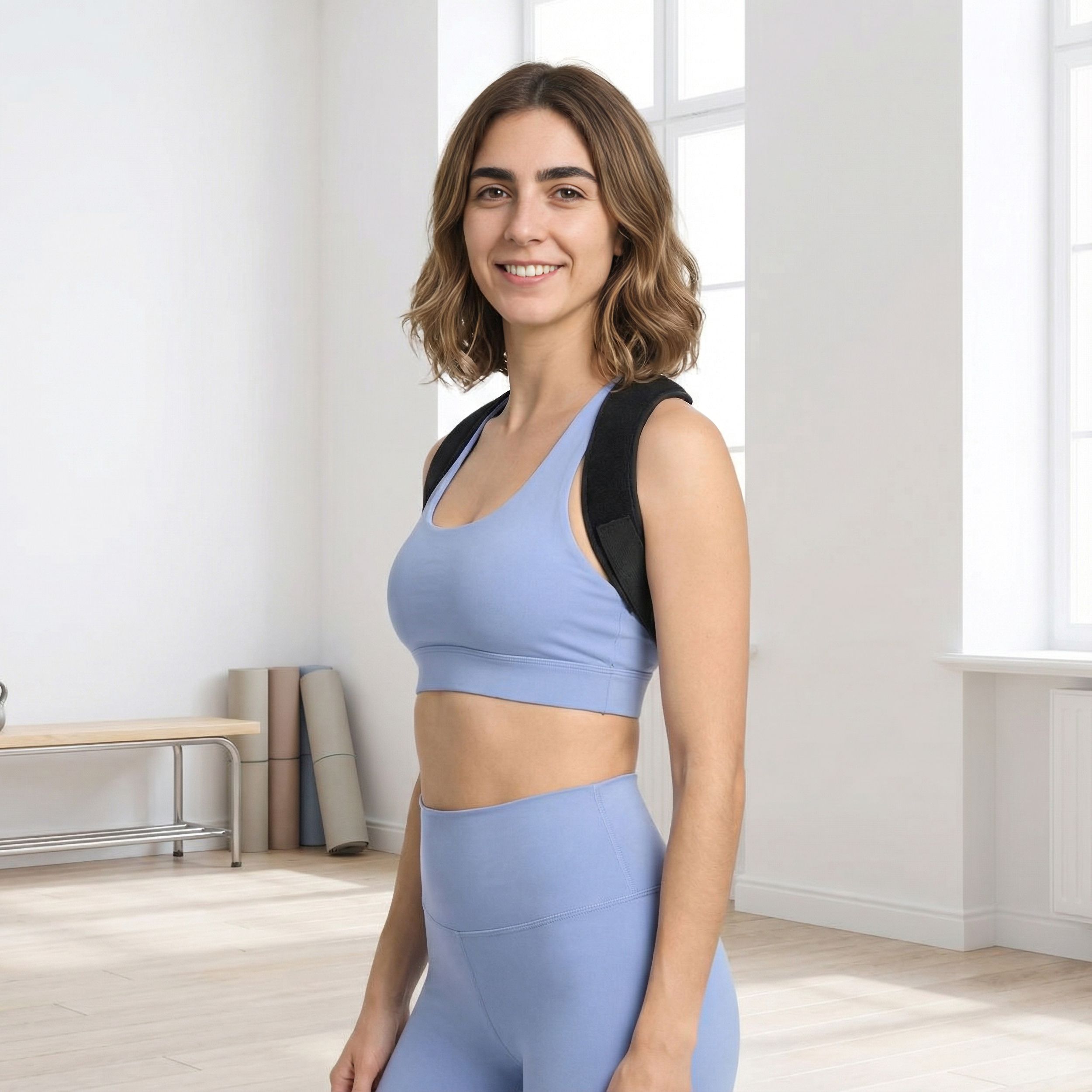 BODYLIFE Correcteur de Posture Ergonomique Dos & Lombaires – Maintien Dorsal Renforcé, Réglable e