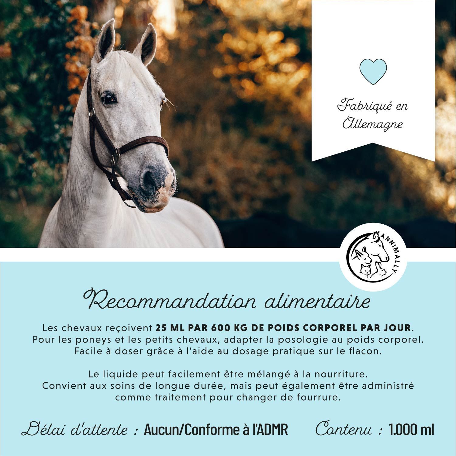 Texte avec logo. Recommandation pour 6 mois, grossesse, âge et croissance. Sans sucre ajouté. Avec logo.