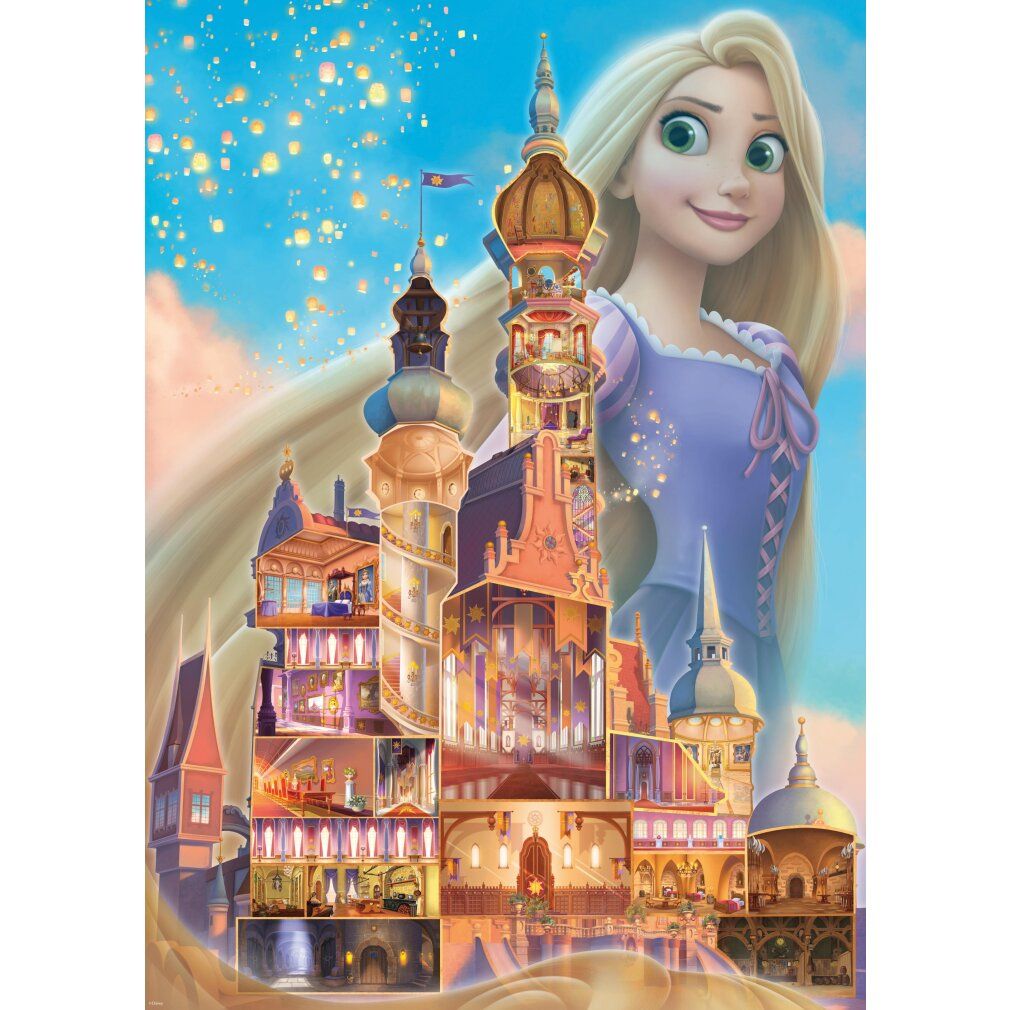 Puzzel Disney Castle: Rapunzel (1000 delen)