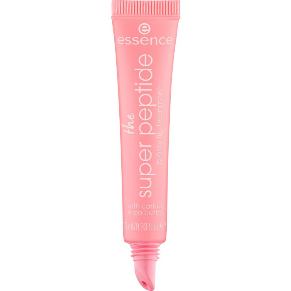 Tube rose avec "essence" et "the super peptide glossy lip treatment". Beurre de karité. Embout.