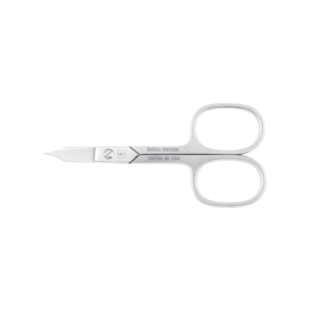 Ciseaux combinés. Métal argenté. Avec des poignées arrondies et des lames pointues. Inscription: ORIGINAL DREITURM, Solingen.