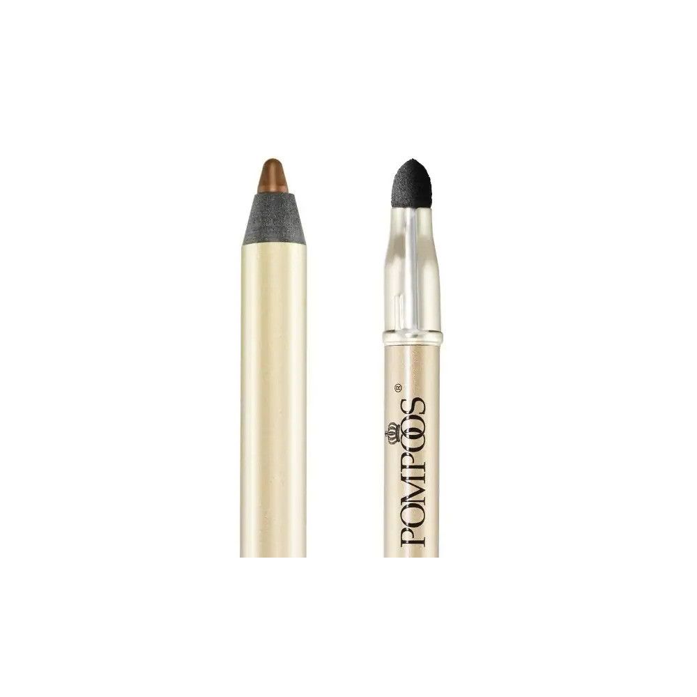 Augenzeile Harald Glööckler. Crayon doré avec pointe marron et applicateur. Marque Pompöös.