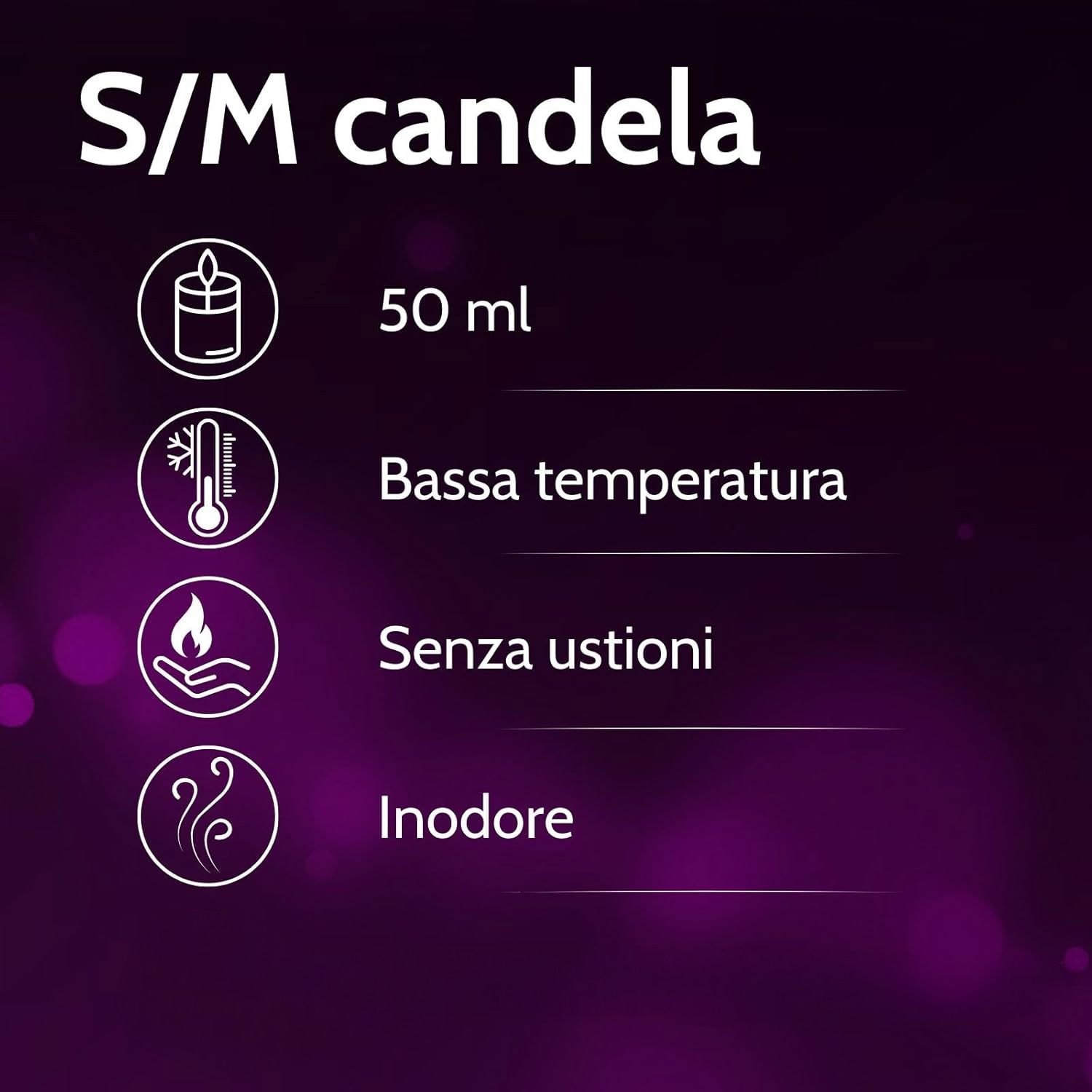 Set de bougies Vibratissimo S/M avec gel lubrifiant, masque pour les yeux et plumes rouges.