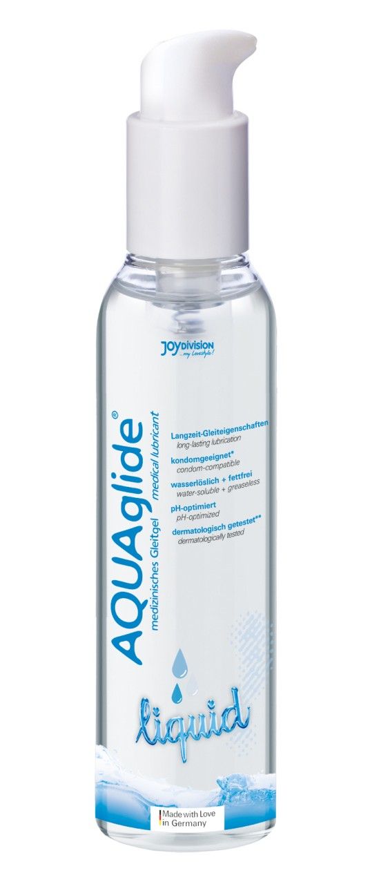 Gel lubrifiant médical Joydivision AQUAglide, flacon de 125ml avec pompe.